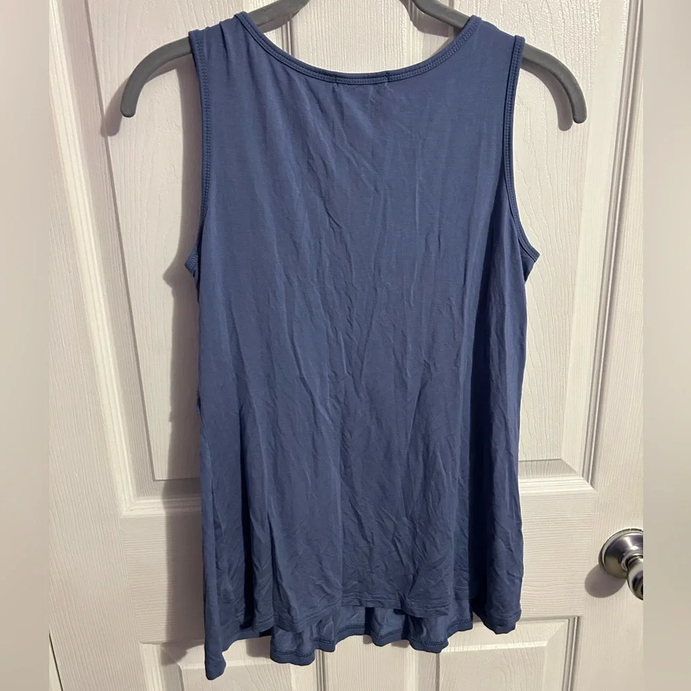 Blue nursing tank top - Picture 4 of 5